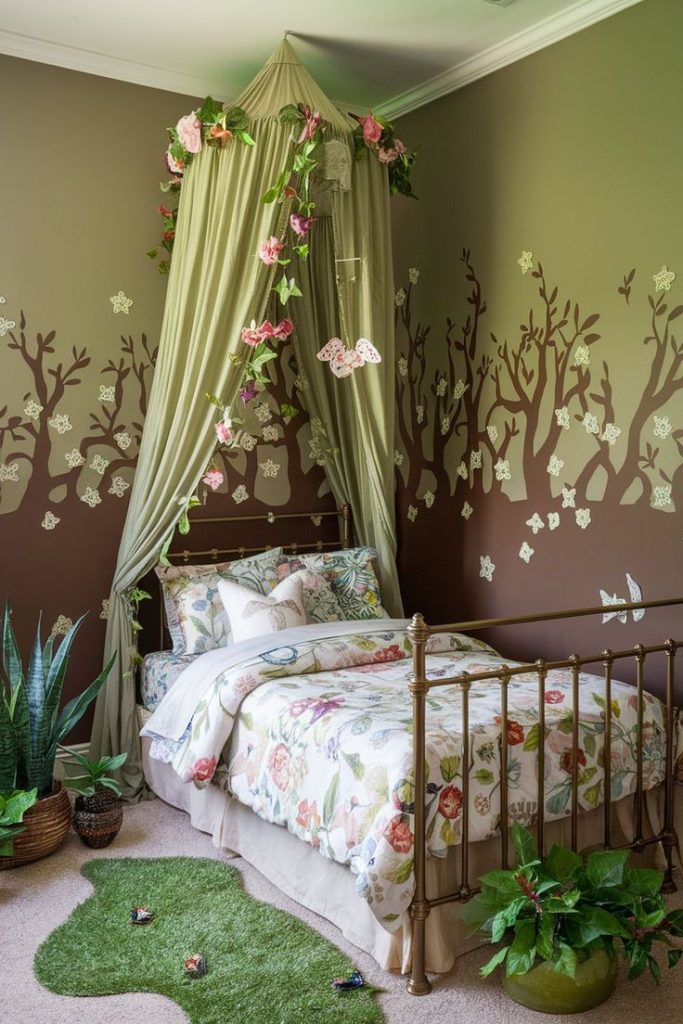 kamar anak perempuan sederhana